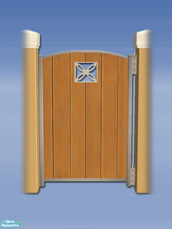 Sims 2 — Patio Gate - Medium - Mesh by Shakeshaft — Part of a set of gates to match my Patio Stone Walls, 3 sizes Small,