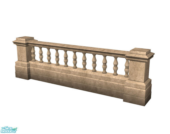 Sims 2 — Rejal Part 7 - Fence 04 Sand by Murano — Sand stone fence in classic style.