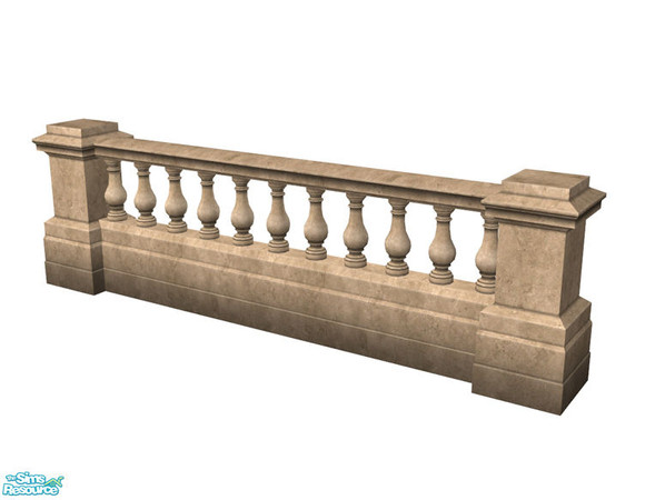 Sims 2 — Rejal Part 7 - Fence 02 Sand by Murano — Sand stone fence in classic style.
