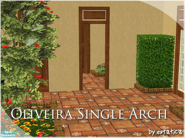 Sims 2 — Oliveira Single Arch by estatica — This elegant arch was made to last and, of course, to blend perfectly with