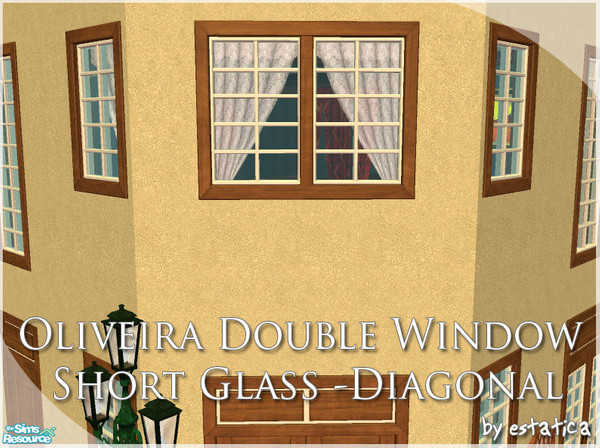 Sims 2 — Oliveira Double Window - Short Glass - Diagonal by estatica — Diagonal version of the Oliveira Double Window -