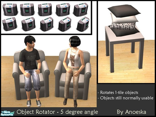 Sims 2 — Object Rotators - 5 degree angle by AnoeskaB — These object rotators will allow you to place objects with steps