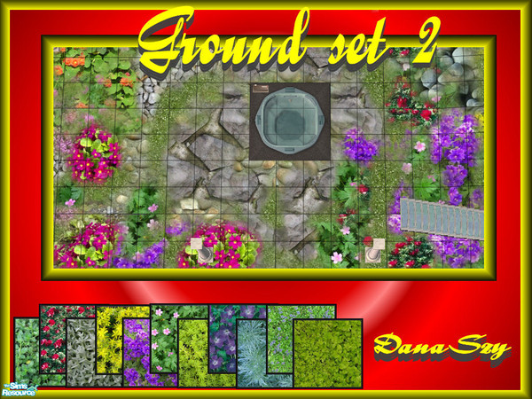Sims 2 — Grounds set 2 by danaszy — A nice grounds set. Awesome in the game