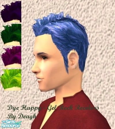 Sims 2 — Dye Happy - Gel Rock Recolors by deagh — I adore the Gel Rock mesh from K&B Stuff and wanted it for one of