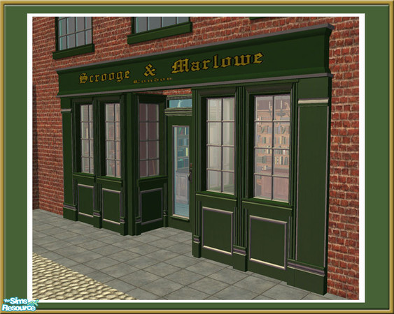 Sims 2 — Victorian Shop - 8 Tile Sign Slim - Mesh by Shakeshaft — Part of a set to create an Old Fashioned Shop Front