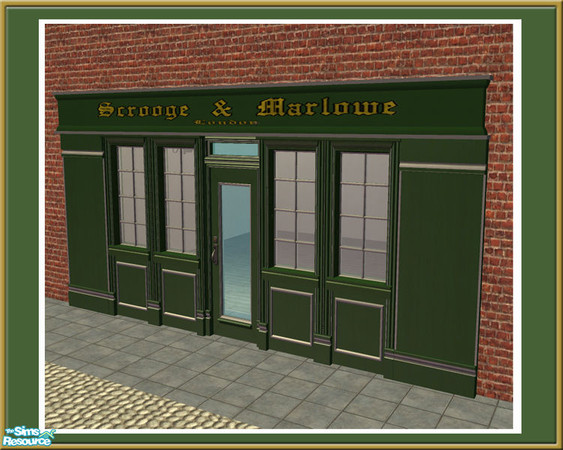 Sims 2 — Victorian Shop - 7 Tile Sign Slim - Mesh by Shakeshaft — Part of a set to create an Old Fashioned Shop Front