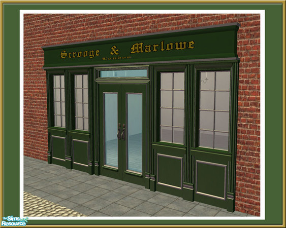 Sims 2 — Victorian Shop - 6 Tile Sign Slim - Mesh by Shakeshaft — Part of a set to create an Old Fashioned Shop Front