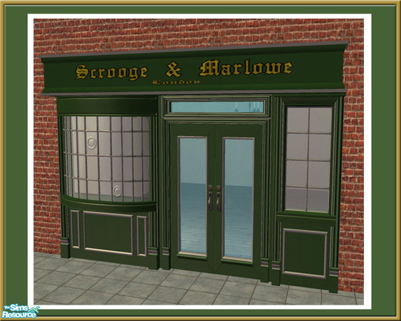 Sims 2 — Victorian Shop - 5 Tile Sign - Mesh by Shakeshaft — Part of a set to create an Old Fashioned Shop Front with