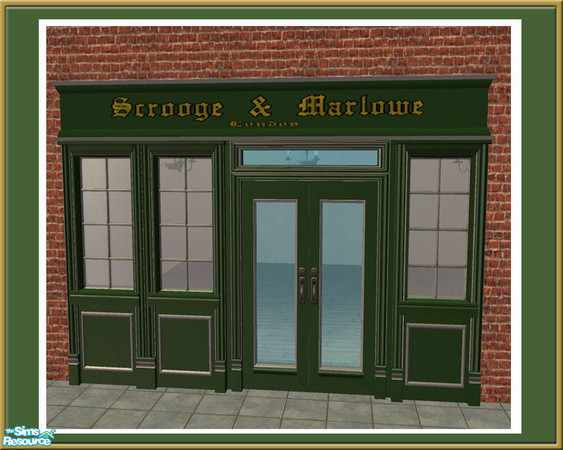 Sims 2 — Victorian Shop - 5 Tile Sign Slim - Mesh by Shakeshaft — Part of a set to create an Old Fashioned Shop Front