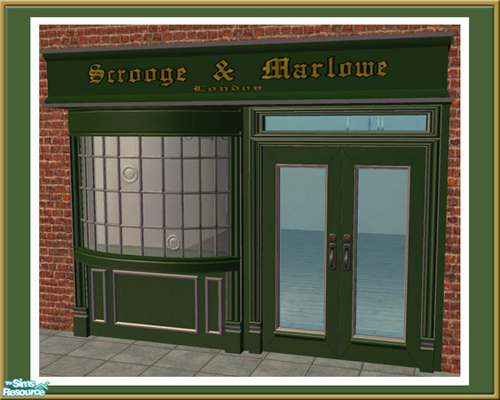Sims 2 — Victorian Shop - 4 Tile Sign - Mesh by Shakeshaft — Part of a set to create an Old Fashioned Shop Front with