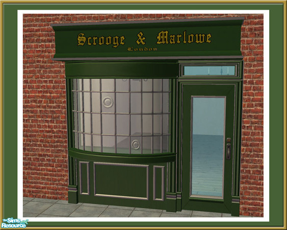 Sims 2 — Victorian Shop - 3 Tile Sign - Mesh by Shakeshaft — Part of a set to create an Old Fashioned Shop Front with