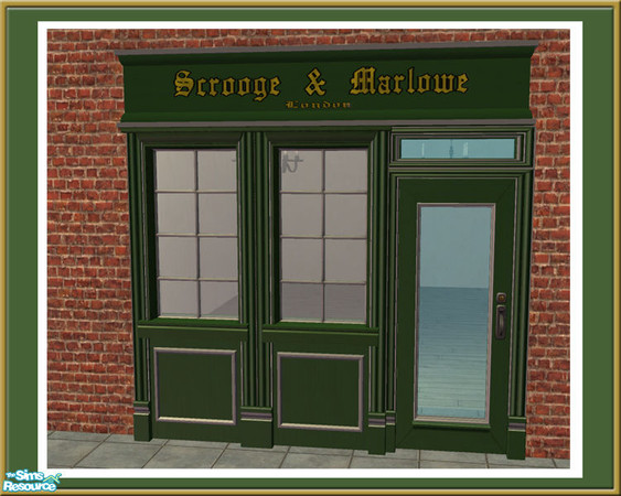 Sims 2 — Victorian Shop - 3 Tile Sign Slim - Mesh by Shakeshaft — Part of a set to create an Old Fashioned Shop Front