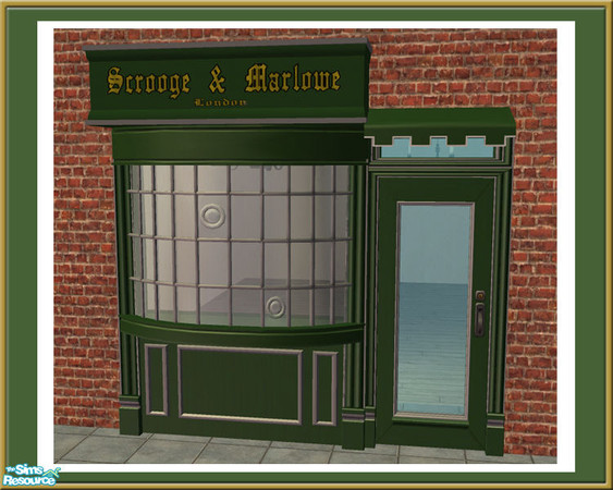 Sims 2 — Victorian Shop  - 2 Tile Sign - Mesh by Shakeshaft — Part of a set to create an Old Fashioned Shop Front with