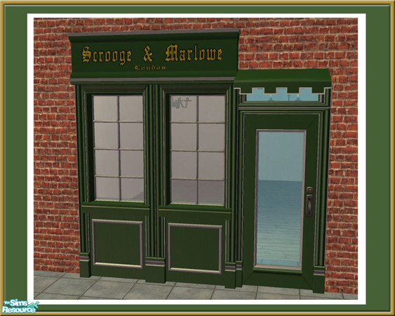 Sims 2 — Victorian Shop - 2 Tile Sign Slim - Mesh by Shakeshaft — Part of a set to create an Old Fashioned Shop Front