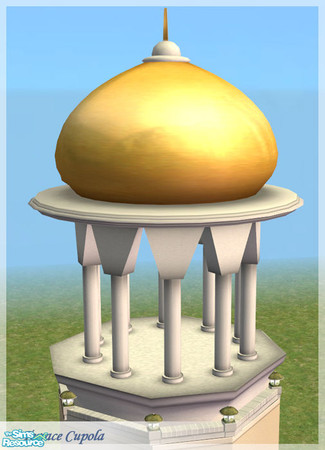Sims 2 — TS - Terrace Cupola by senemm — A set of 6 decorative and elegant looking eastern style architecture elements,