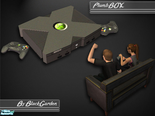 Sims 2 — PlumbBOX by BlackGarden — Get your Sims gaming this Christmas with this XBOX-inspired console - the PlumbBOX!