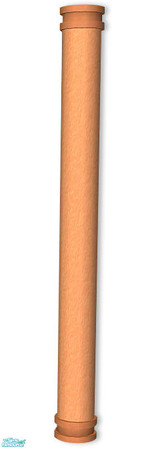 Sims 2 — Studio K Stucco Too Column - Cantaloupe by StudioKhagerks — Coordinates with all Studio K Stucco Too exteriors.