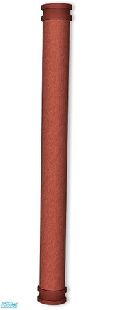 Sims 2 — Studio K Stucco Too Column - Burnt Coral by StudioKhagerks — Coordinates with all Studio K Stucco Too exteriors.