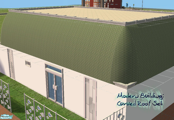 Sims 2 — The Modern Roofing Set by simmyfan2852 — Create a curved roof for your sims homes using these curved roof pieces