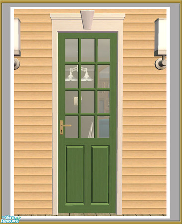 Sims 2 — The Avon - Single Door - Diagonal Mesh by Shakeshaft — Part of a small set of build objects I created to build