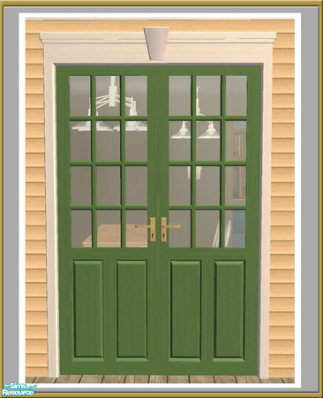 Sims 2 — The Avon - 2 Tile Door - Diagonal Mesh by Shakeshaft — Part of a small set of build objects I created to build