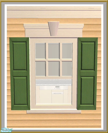 Sims 2 — The Avon - Single Shuttered Window - Diag Mesh by Shakeshaft — Part of a small set of build objects I created to
