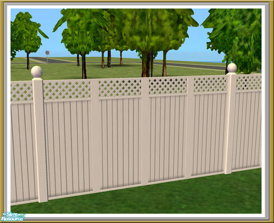 Sims 2 — The Avon - Fencing White - Mesh by Shakeshaft — Part of a small set of build objects I created to build The