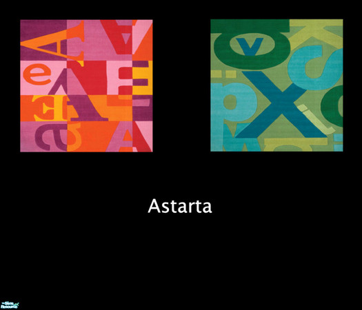 Sims 2 — Alpha by Astarta — Teen area rugs with letters