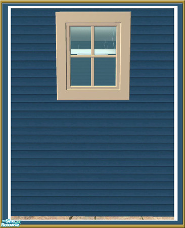Sims 2 — Cove Square Window -  Mesh by Shakeshaft — Part of a new set of Windows and Doors and Build Objects I created