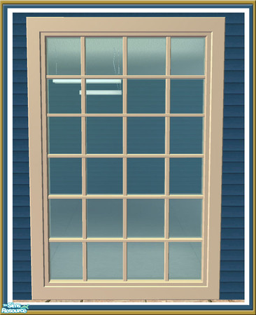 Sims 2 — Cove 2 Tile Long Window -  Mesh by Shakeshaft — Part of a new set of Windows and Doors and Build Objects I