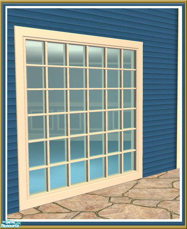 Sims 2 — Cove 2 Tile Long Window -  Diag Mesh by Shakeshaft — Part of a new set of Windows and Doors and Build Objects I