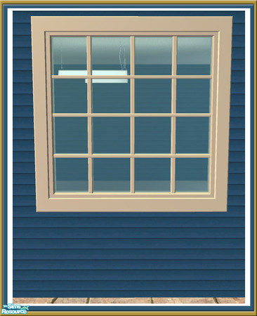 Sims 2 — Cove 2 Tile Short Window -  Mesh by Shakeshaft — Part of a new set of Windows and Doors and Build Objects I