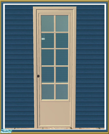 Sims 2 — Cove Single Door -  Master Mesh by Shakeshaft — Part of a new set of Windows and Doors and Build Objects I
