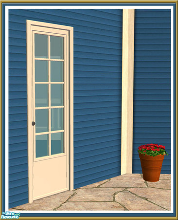 Sims 2 — Cove Single Door -  Diagonal Mesh by Shakeshaft — Part of a new set of Windows and Doors and Build Objects I