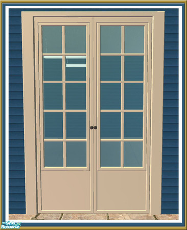 Sims 2 — Cove 2 Tile Door -  Mesh by Shakeshaft — Part of a new set of Windows and Doors and Build Objects I created for