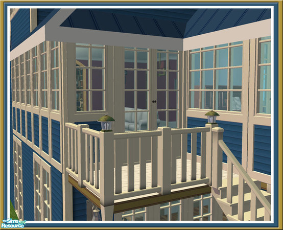Sims 2 — Cove Cream Fence -  Mesh by Shakeshaft — Part of a new set of Windows and Doors and Build Objects I created for