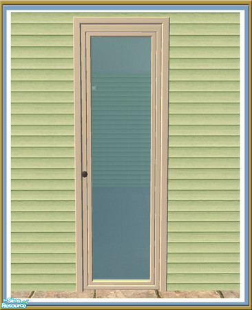 Sims 2 — Cove Single Door - Plain Mesh by Shakeshaft — Part of a set of Plain windows and doors made to compliment the