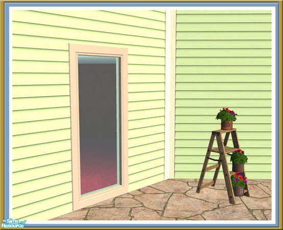Sims 2 — Cove Long Window - Plain Diagonal Mesh by Shakeshaft — Part of a set of Plain windows and doors made to