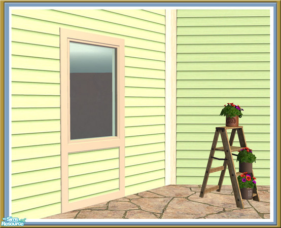 Sims 2 — Cove Single Cutout Window - Plain Diag Mesh by Shakeshaft — Part of a set of Plain windows and doors made to