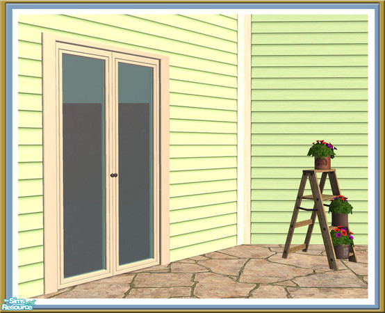 Sims 2 — Cove 2 Tile Door - Plain Diagonal Mesh by Shakeshaft — Part of a set of Plain windows and doors made to