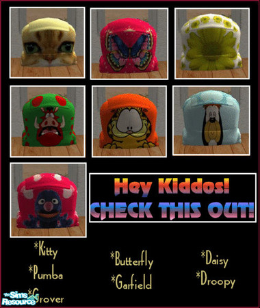 Sims 2 — Toy Box Set by turchok — Different fun characters for your kid sims toy boxes. :)