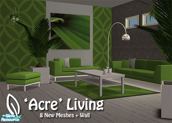 Sims 2 — \'Acre\' Living Set by Manga_Moon — Do your Sims have something missing in their life? Well this set might be
