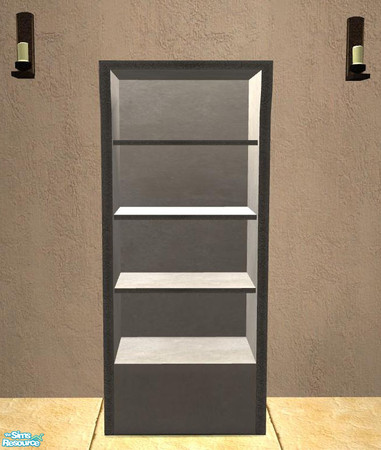 Sims 2 — Roman Bookcase - Bookcase (Shelf) by ShinoKCR — Has 10 Slots