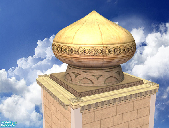 Sims 2 — Domes of Agrabah Part I. - 2x2 Medium Mesh by senemm — A set of 9 arabian style domes inspired by Aladdin\'s