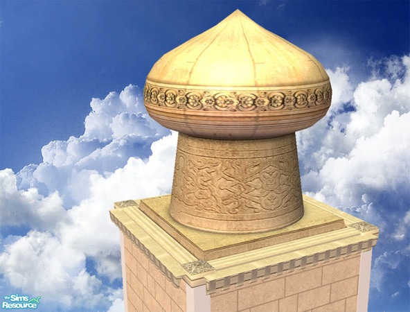 Sims 2 — Domes of Agrabah Part I. - 2x2 Large Mesh by senemm — A set of 9 arabian style domes inspired by Aladdin\'s