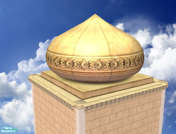 Sims 2 — Domes of Agrabah Part I. - 3x3 Small Mesh by senemm — A set of 9 arabian style domes inspired by Aladdin\'s