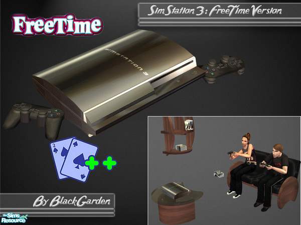 Sims 2 — SimStation 3 - Free Time Version by BlackGarden — This is the Free Time version of the SimStation 3. Inspired by