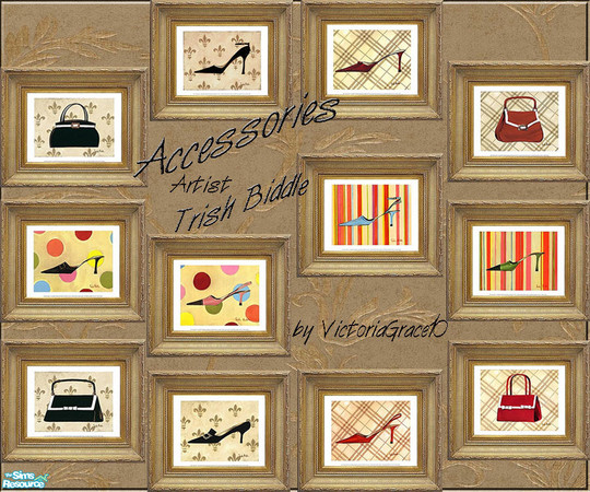 Sims 2 — Accessories by VictoriaGrace — Use them in your boudoir, shop or any other place your Sim my fancy. Mix it up or