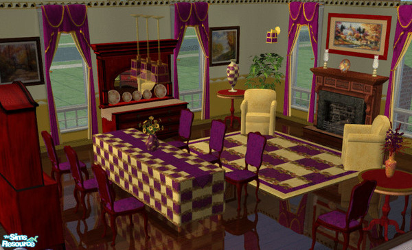 Sims 2 — Fall Dining Room by lisa9999 — The colors of fall for your dining Room.
