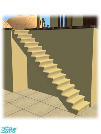 Sims 2 — Sandstone Steps by Shakeshaft — Part of a simple build set for the Ancient Civilizations Theme, set includes